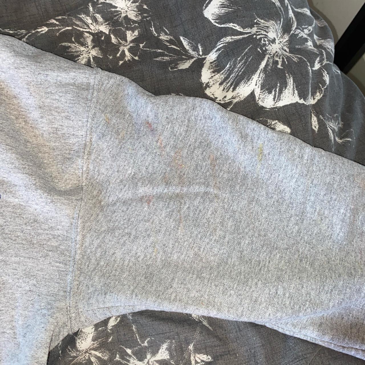 NYPD grey hoodie- Topshop- worn and has some tiny... - Depop