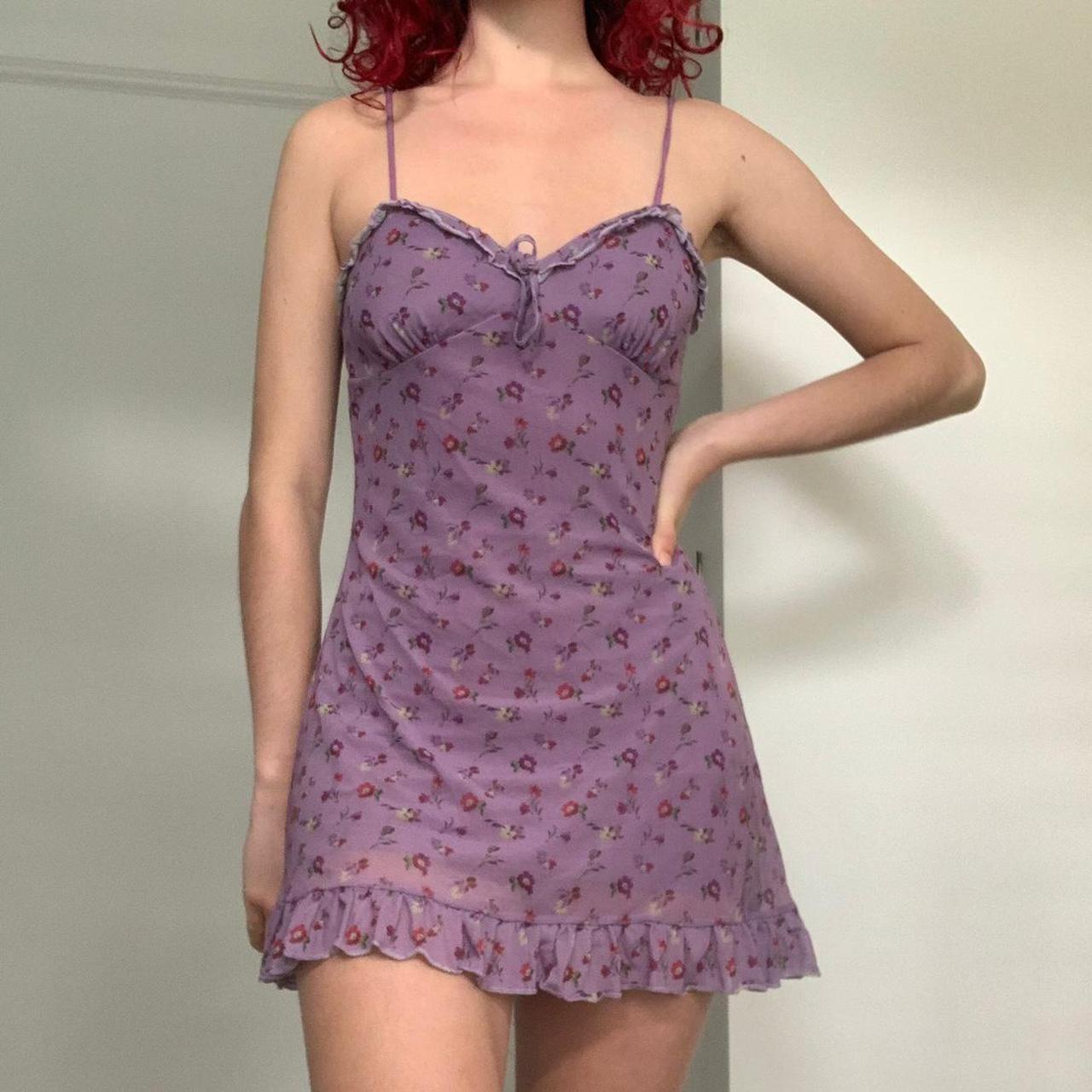 pastel purple summer dress