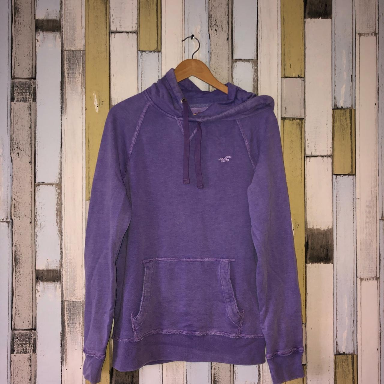 Purple cheap hollister hoodie