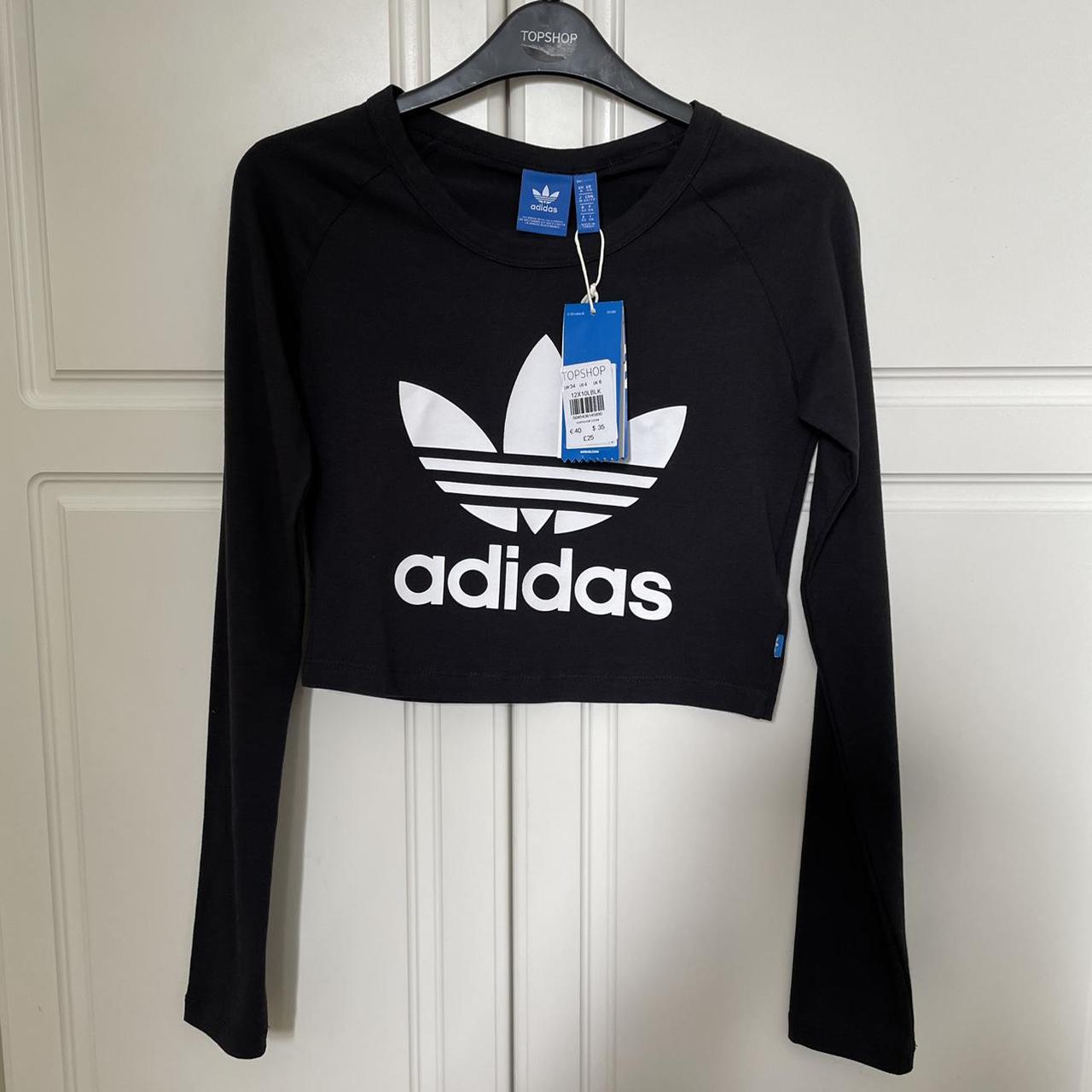 Adidas crop jumper topshop hotsell