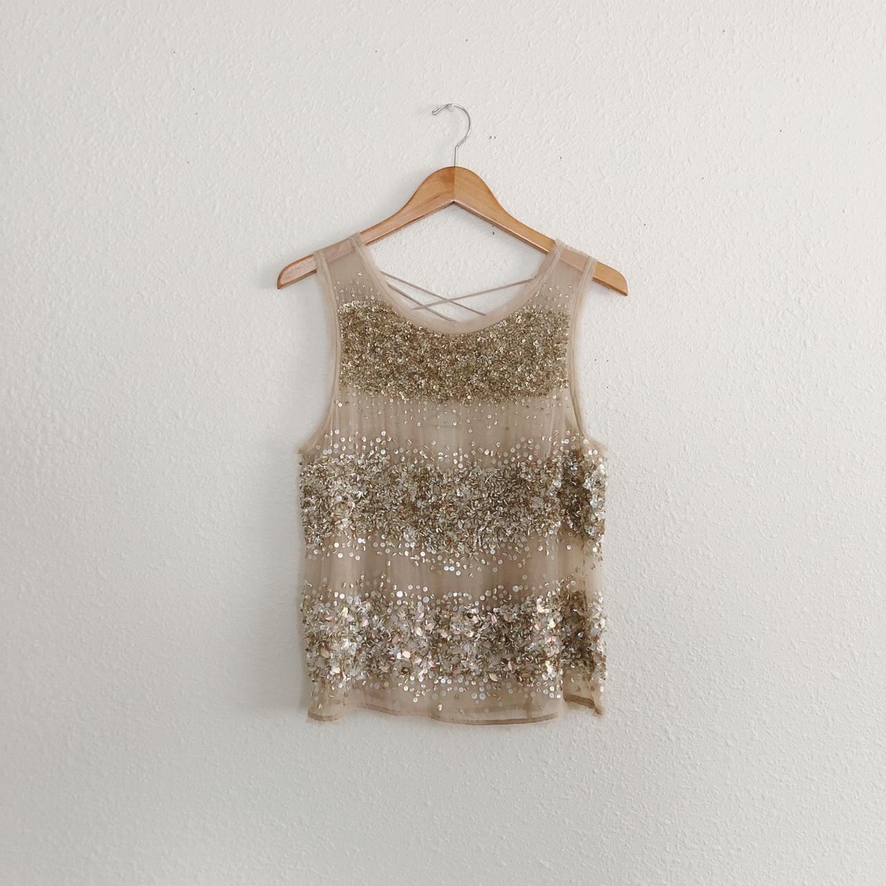 All saints sales sequin top