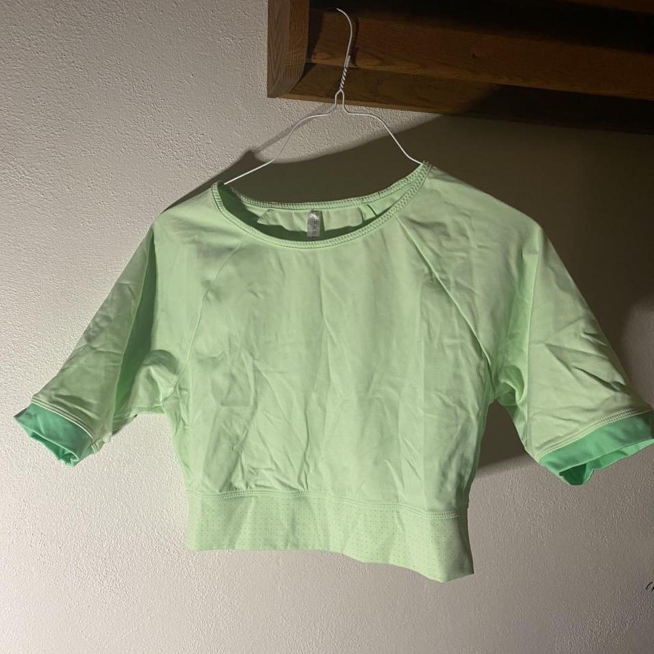 Pastel Green Crop Top from Fabletics Work out top... Depop