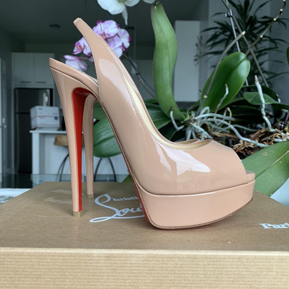 Christian Louboutin Lady Peep Sling 150mm BNIB - Depop