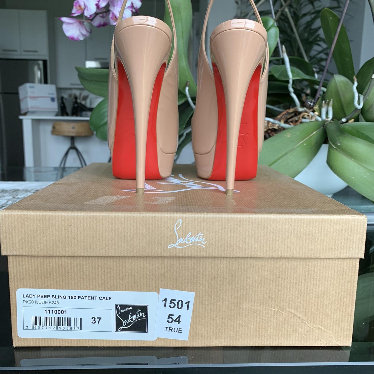 Christian Louboutin Lady Peep Sling , 150mm BNIB