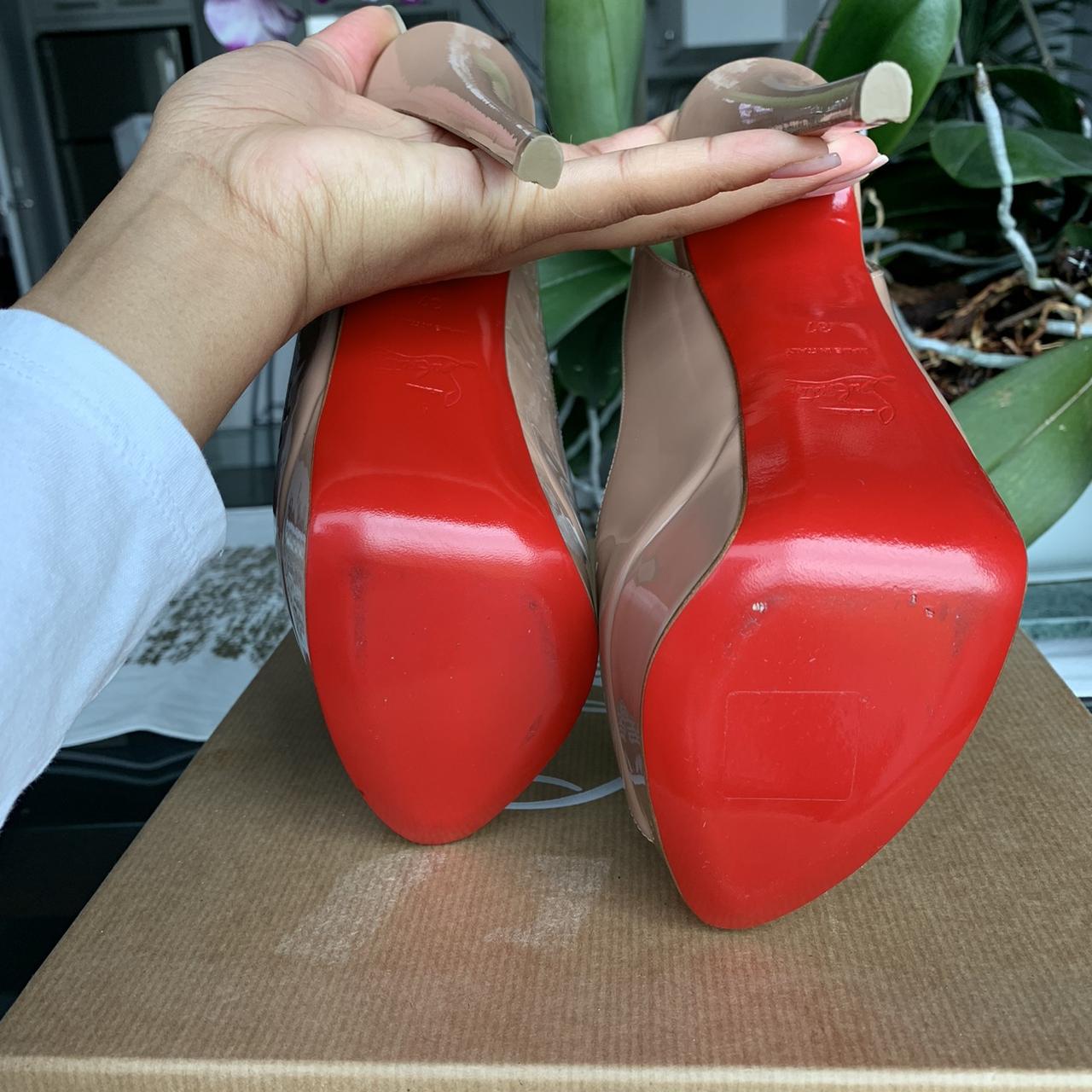 Christian louboutin lady peep spikes uk 2. 150 - Depop