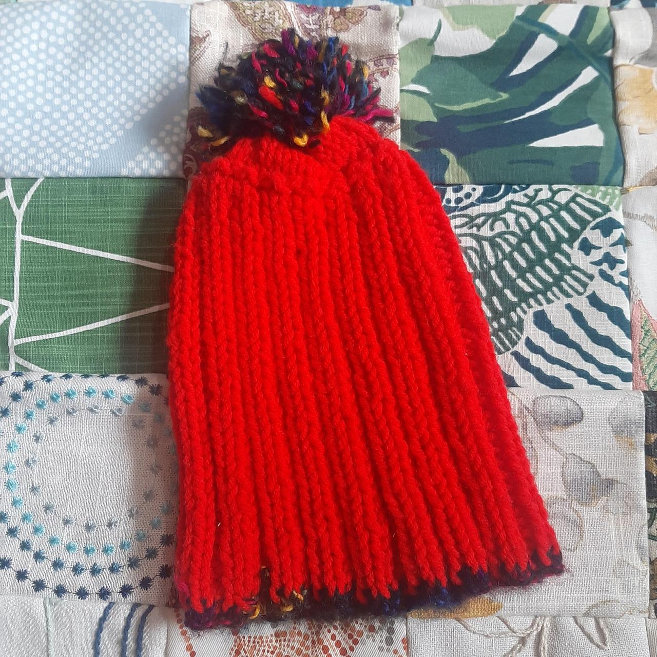 Women's Red and Black Hat