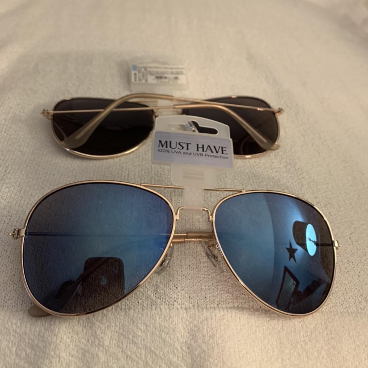 BUY 2 GET 1 FREE Aviator styled sunglasses with... Depop