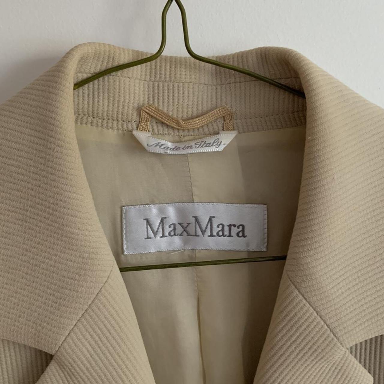 Vintage Max Mara Blazer. Small stain on the collar... - Depop
