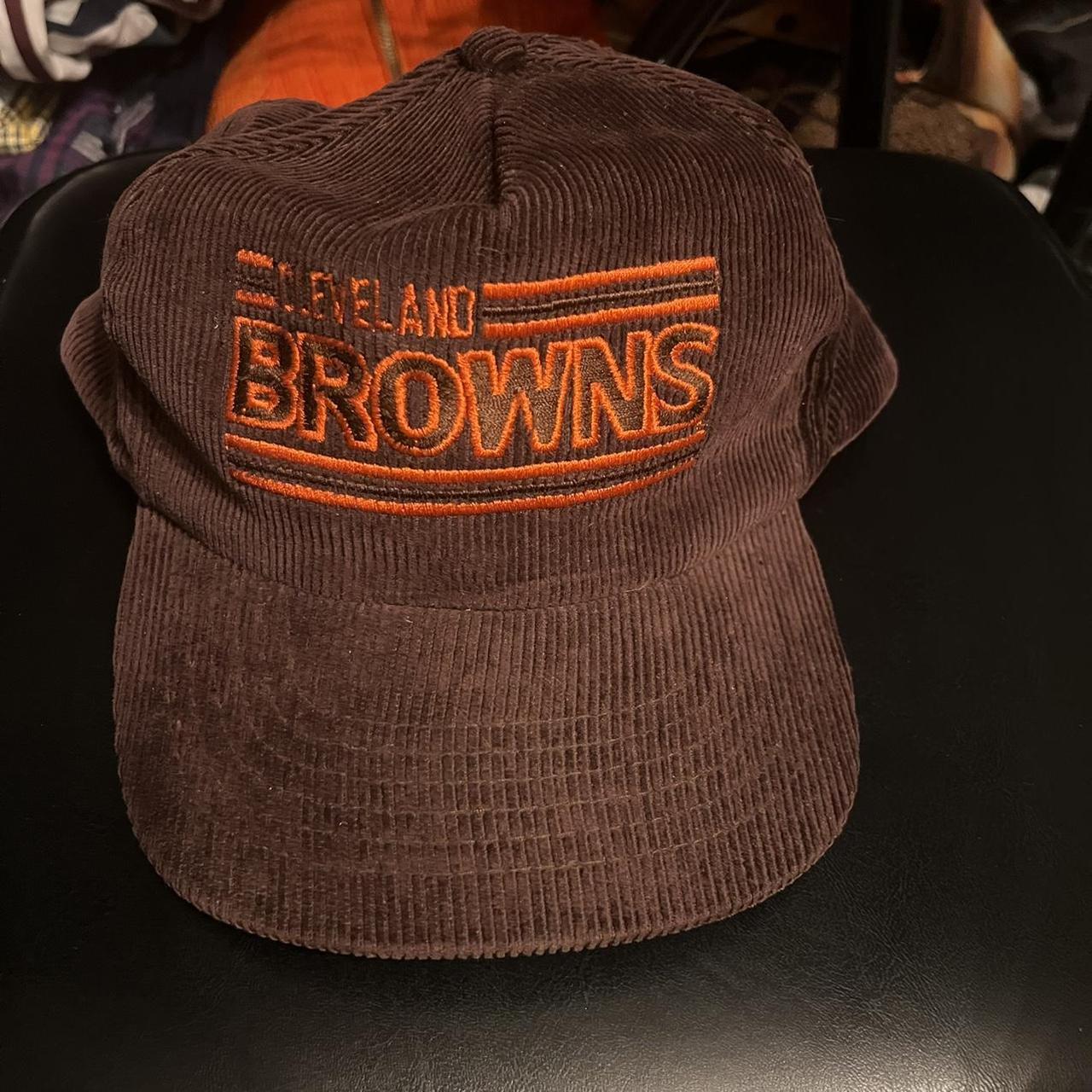 Vintage 1980s Cleveland browns corduroy hat