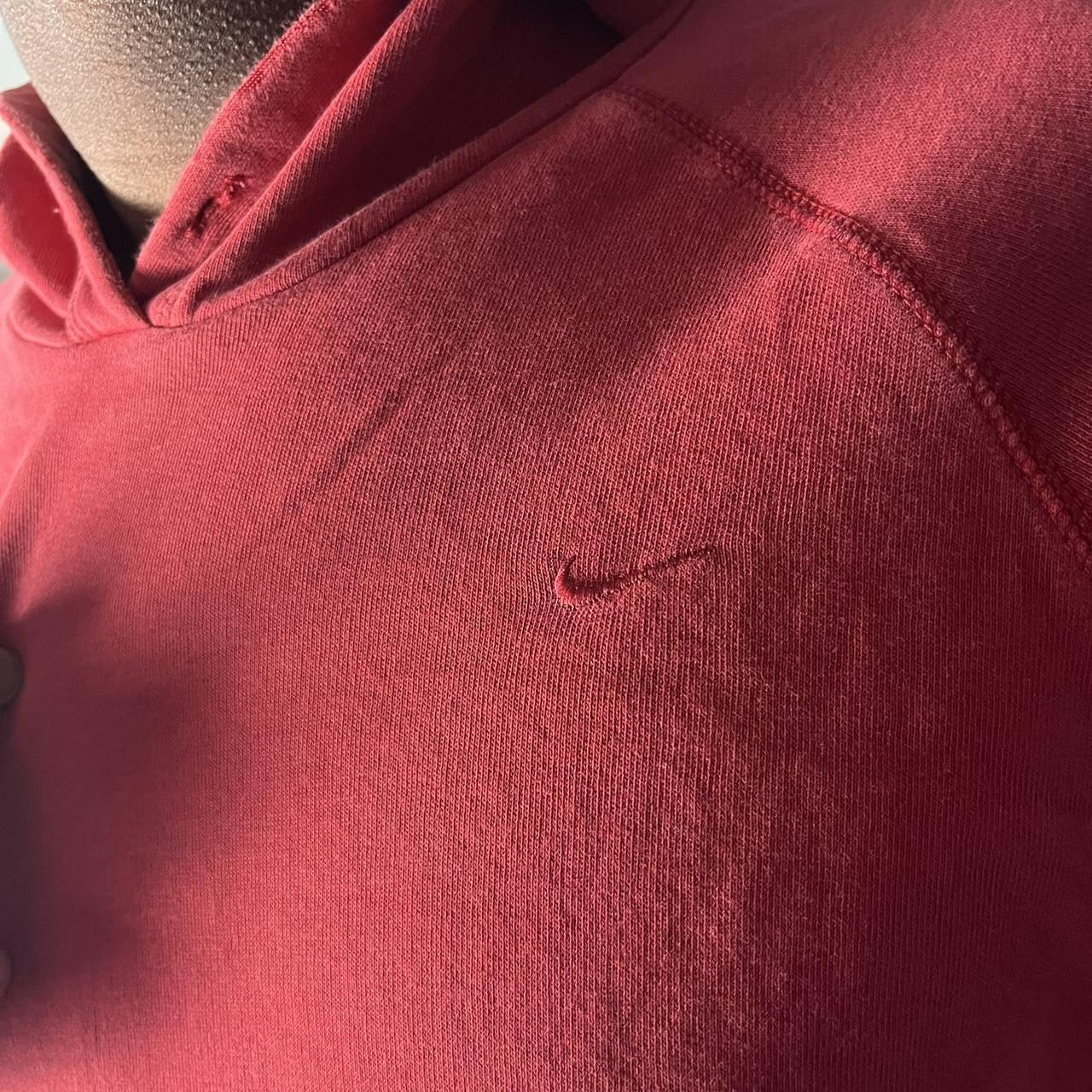 Red Nike hoodie youth xl fits like mens s/m *model... Depop
