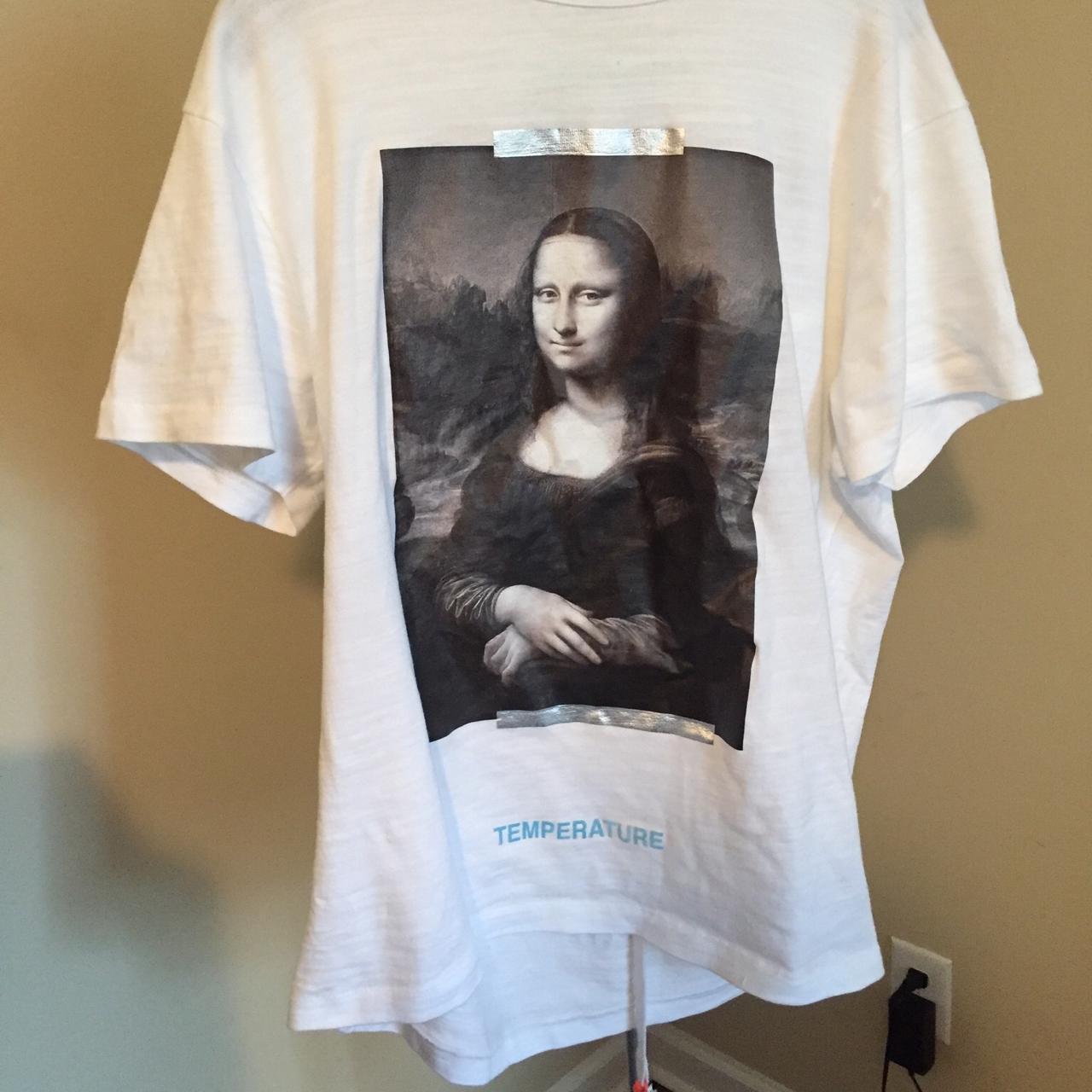 Off White Mona Lisa Tee White Depop