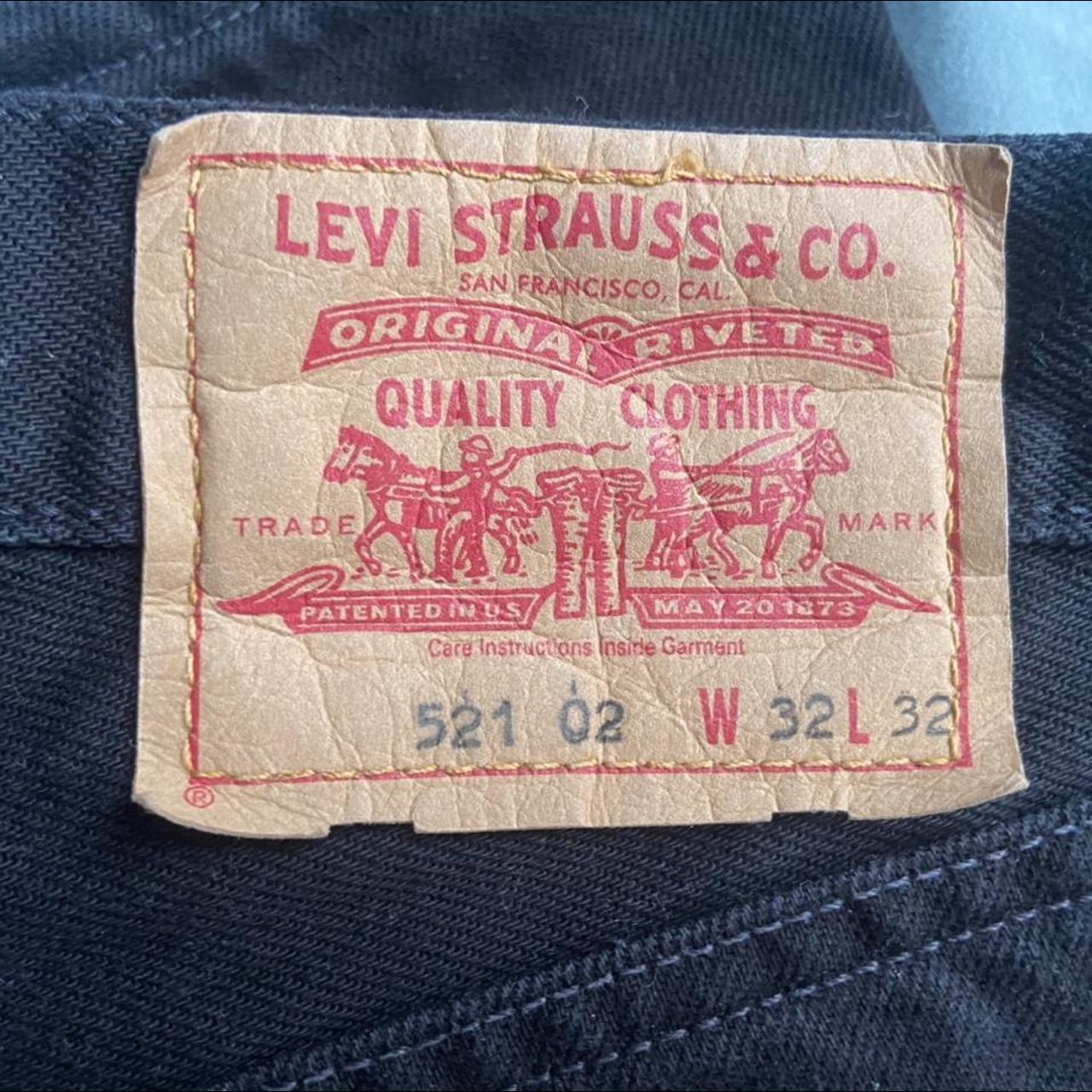 Vintage black Levi 521 jeans • High rise mom... - Depop