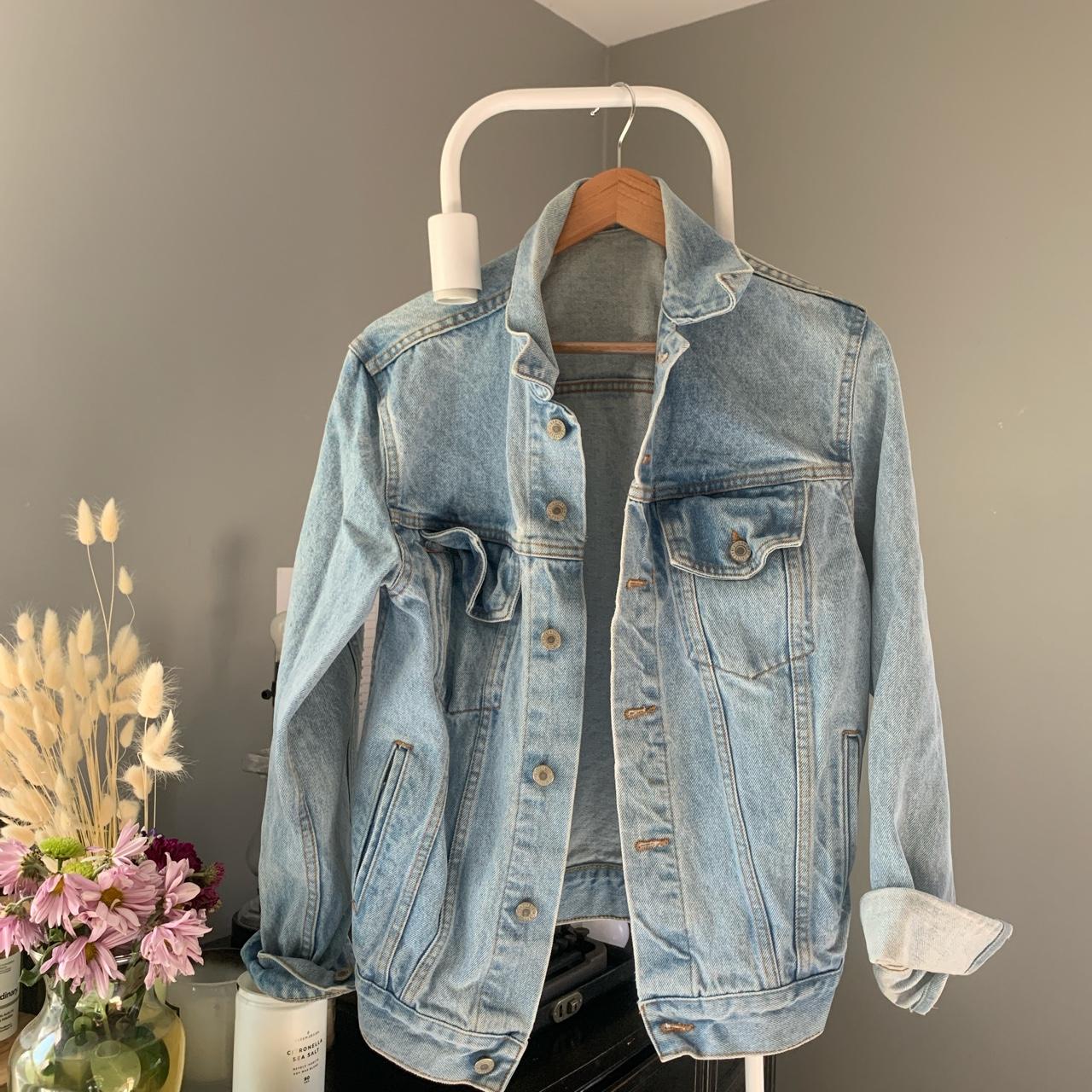 Oversized denim jacket - Brandy Melville - fits... - Depop