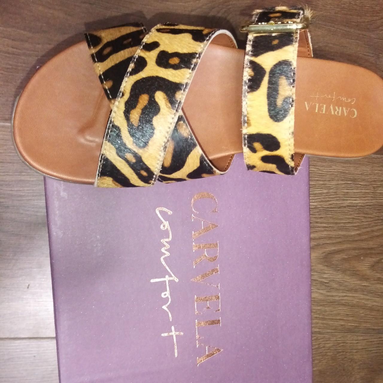 Carvela leopard 2025 print sliders