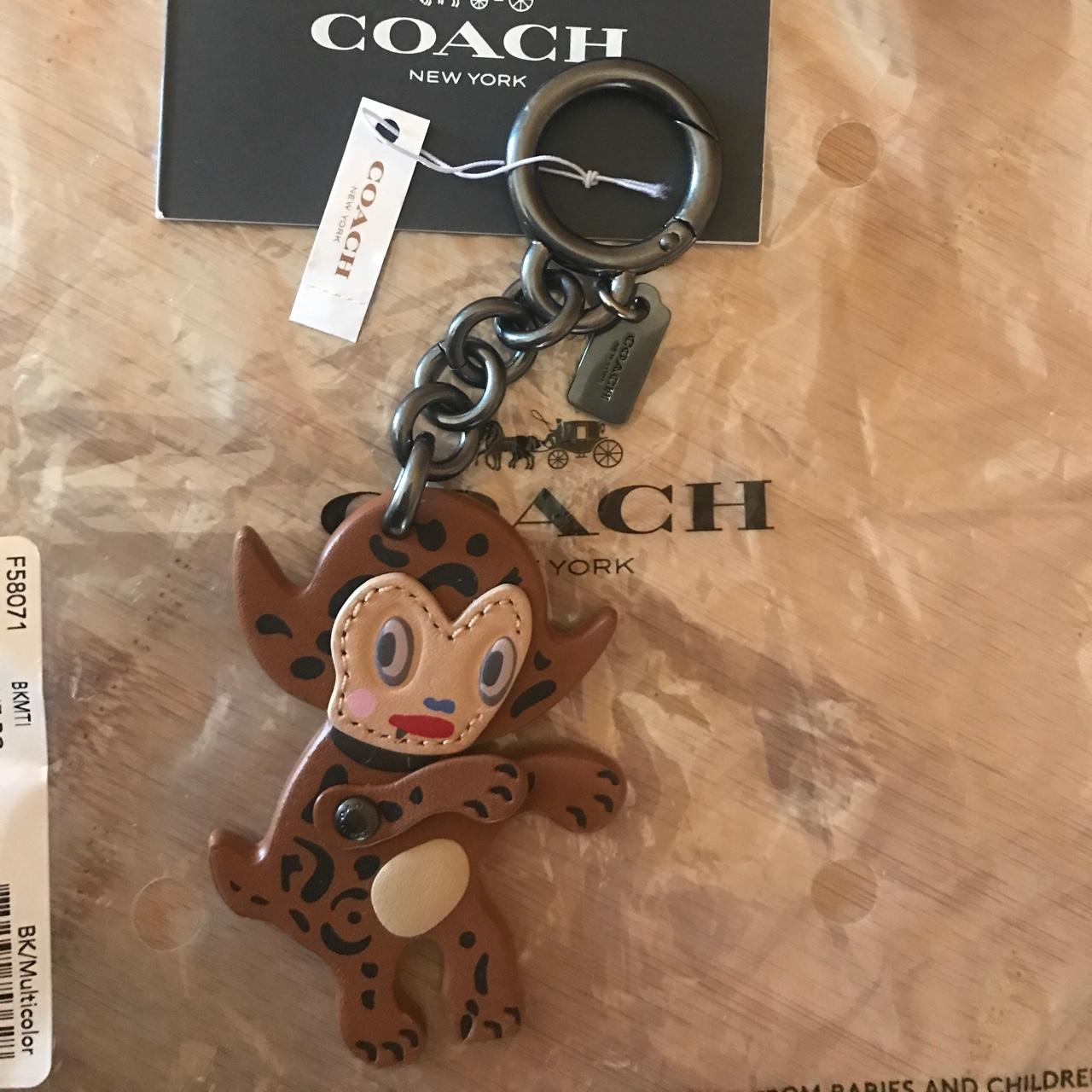 Coach on sale monkey keychain