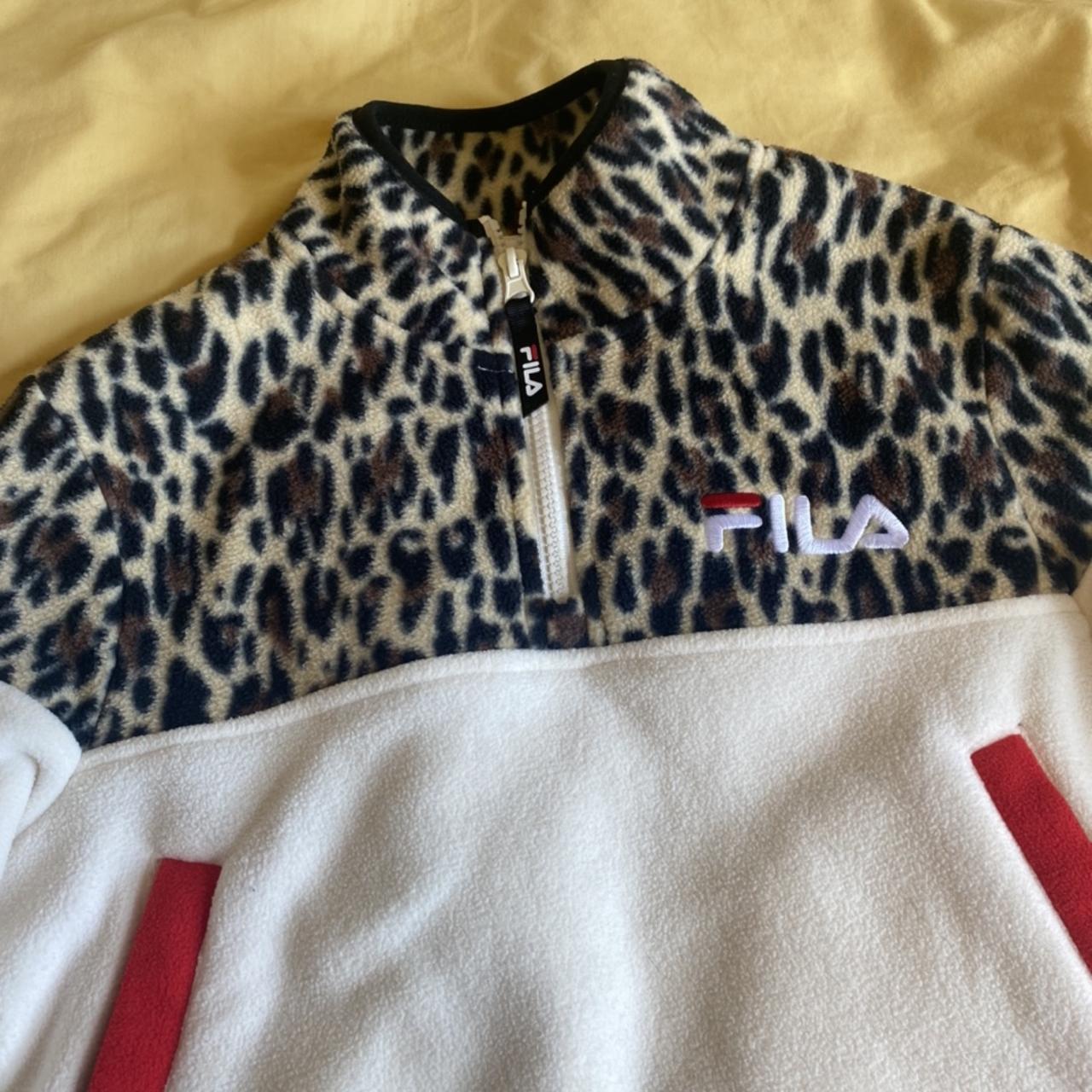 Fila leopard store print jumper