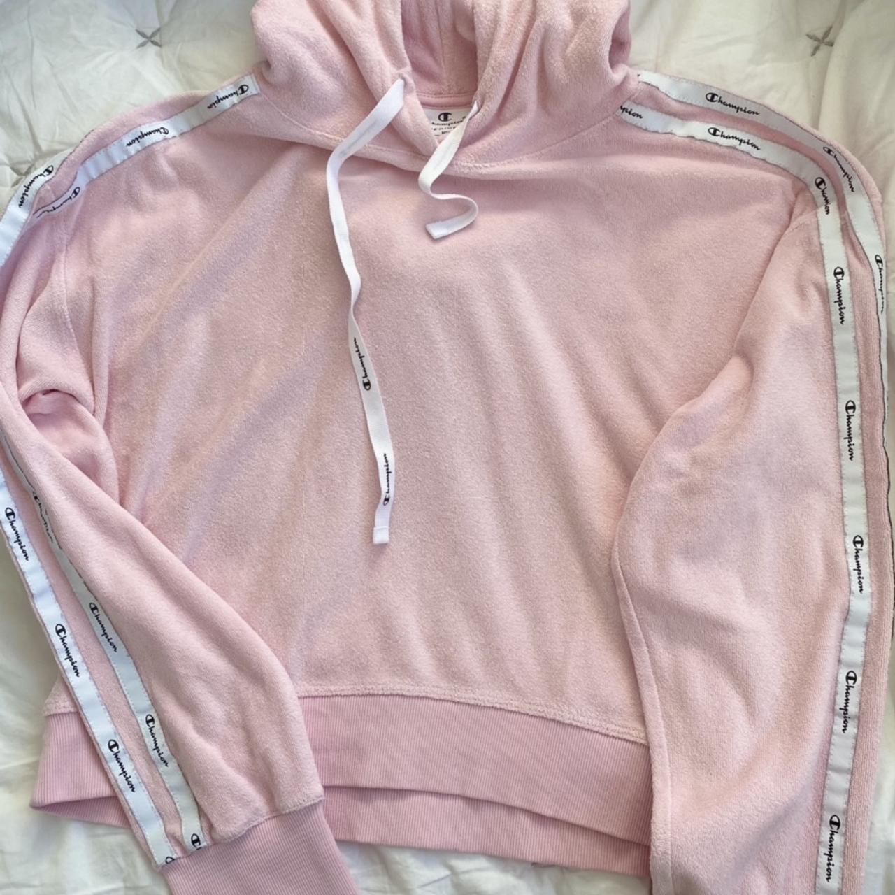 Pink champion hot sale hoodie women