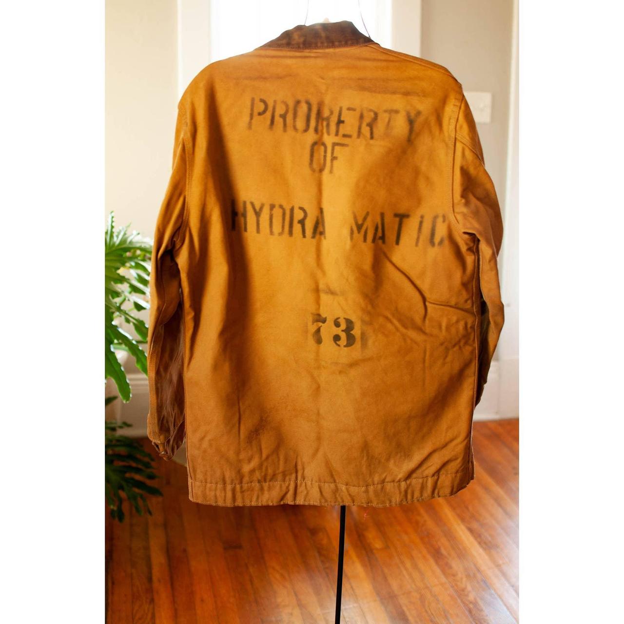 DESCRIPTION: vintage Carhartt work jacket bought... - Depop