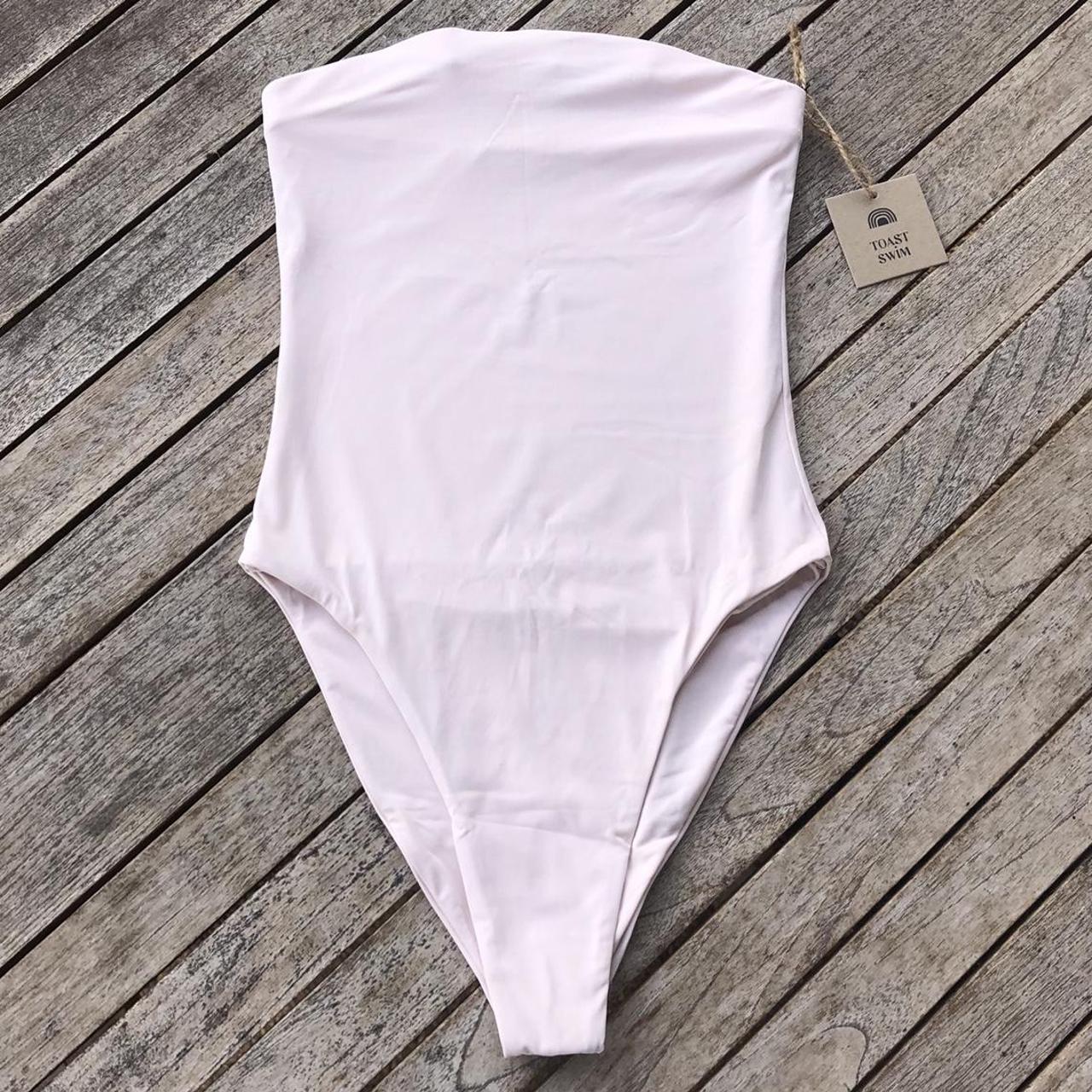 Toast Swim Signature Tube One Piece in Mauve Chalk... - Depop