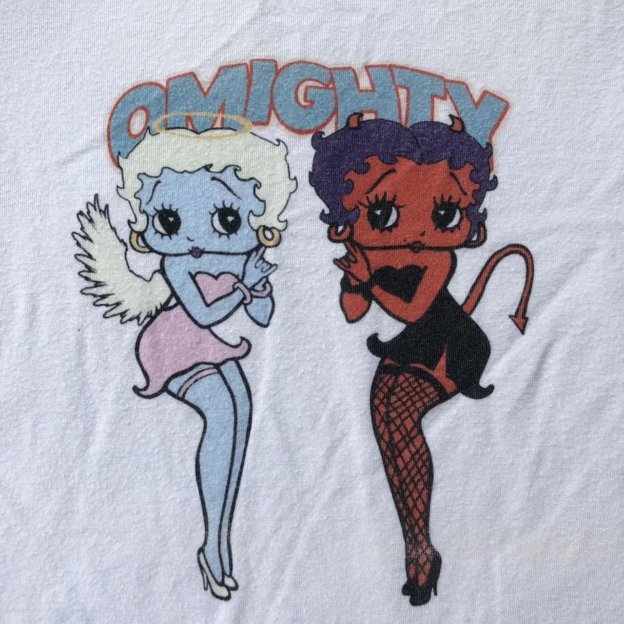 O-MIGHTY Devil Angel Betty Boop graphic baby tee  | Depop