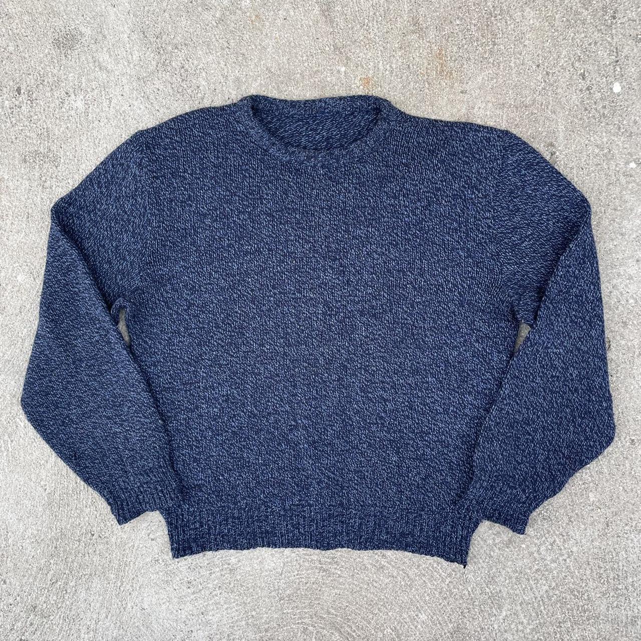 Mens Vintage Wool Knit Pullover Crewneck Sweater... - Depop