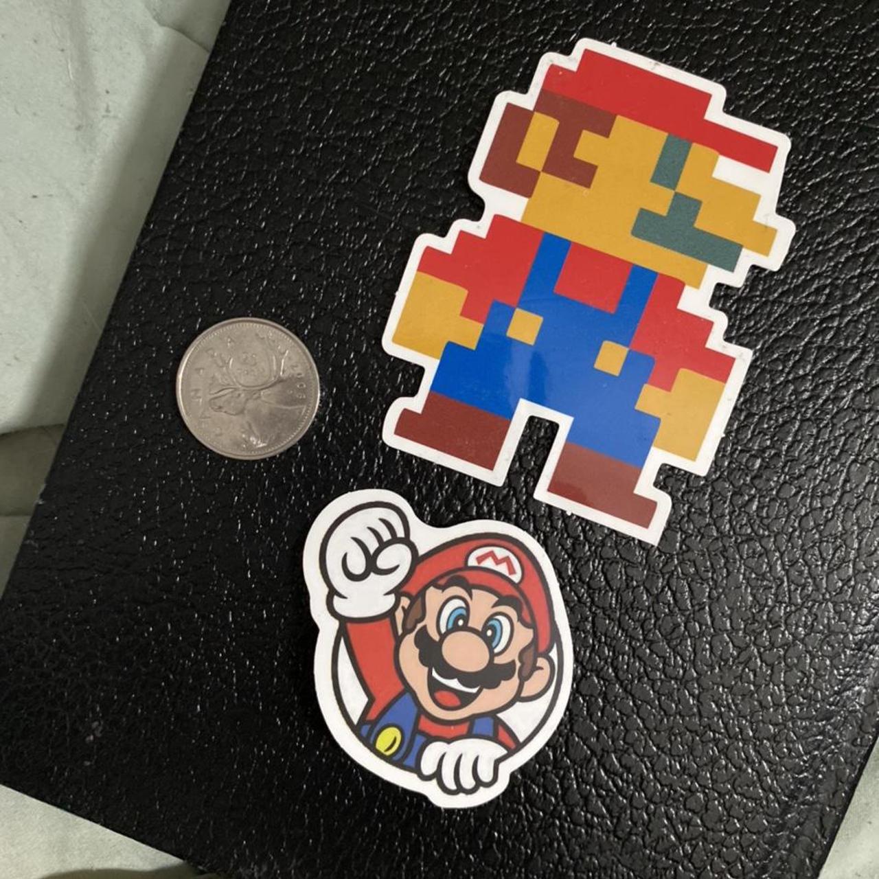 Nintendo Red and Yellow Stickers | Depop