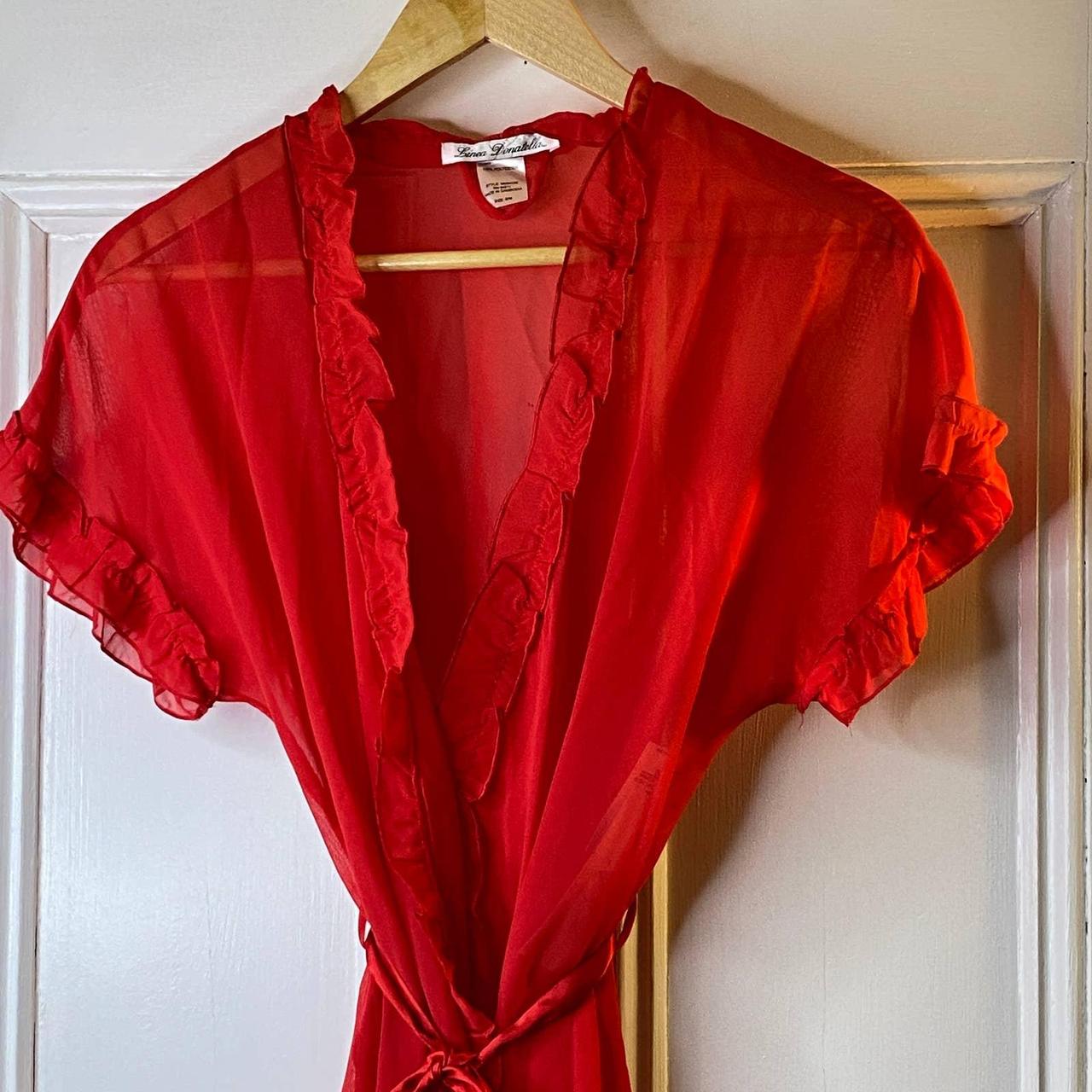 Linea Donatella Women's Red Robe (3)