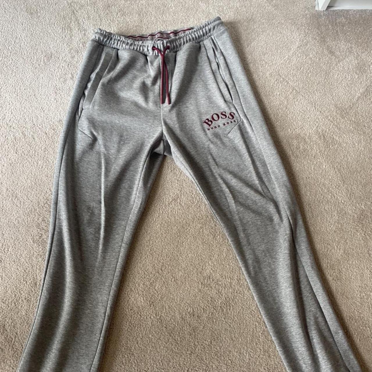 burgundy hugo boss tracksuit