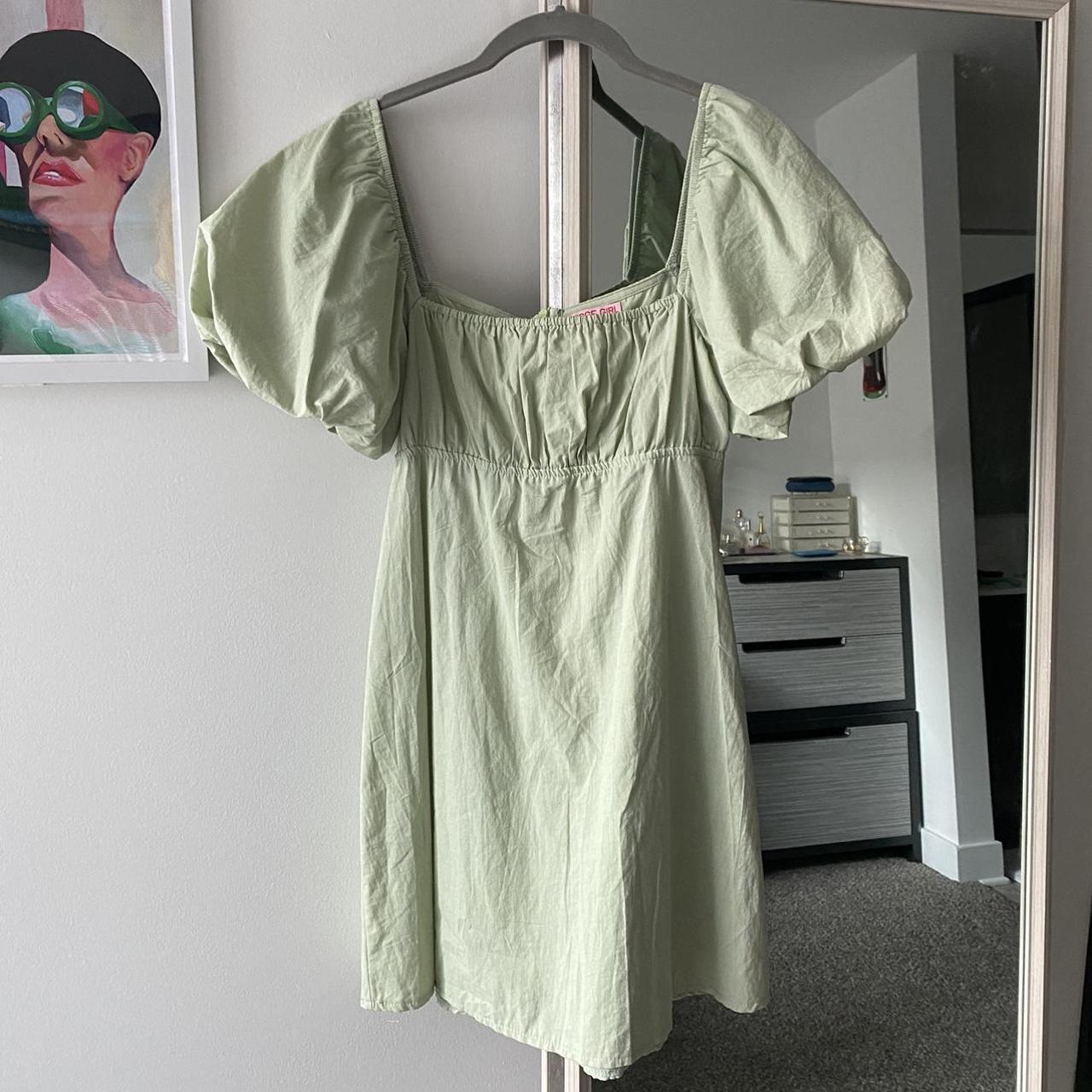 Verge girl green dress (size says 8 for uk sizing... - Depop