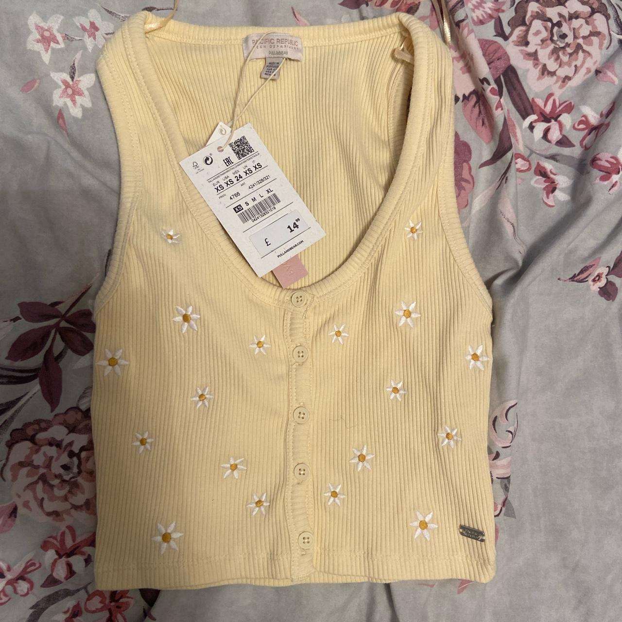 pull & bear new and unworn with tags • yellow - Depop