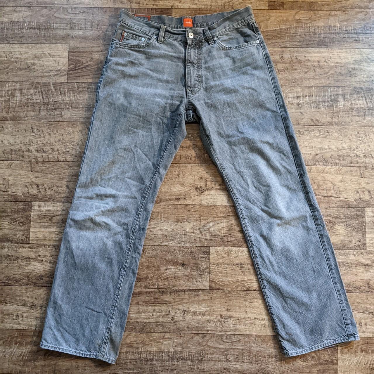 Hugo Boss retro grey jeans Waist 34 Length 32 #hugo... - Depop