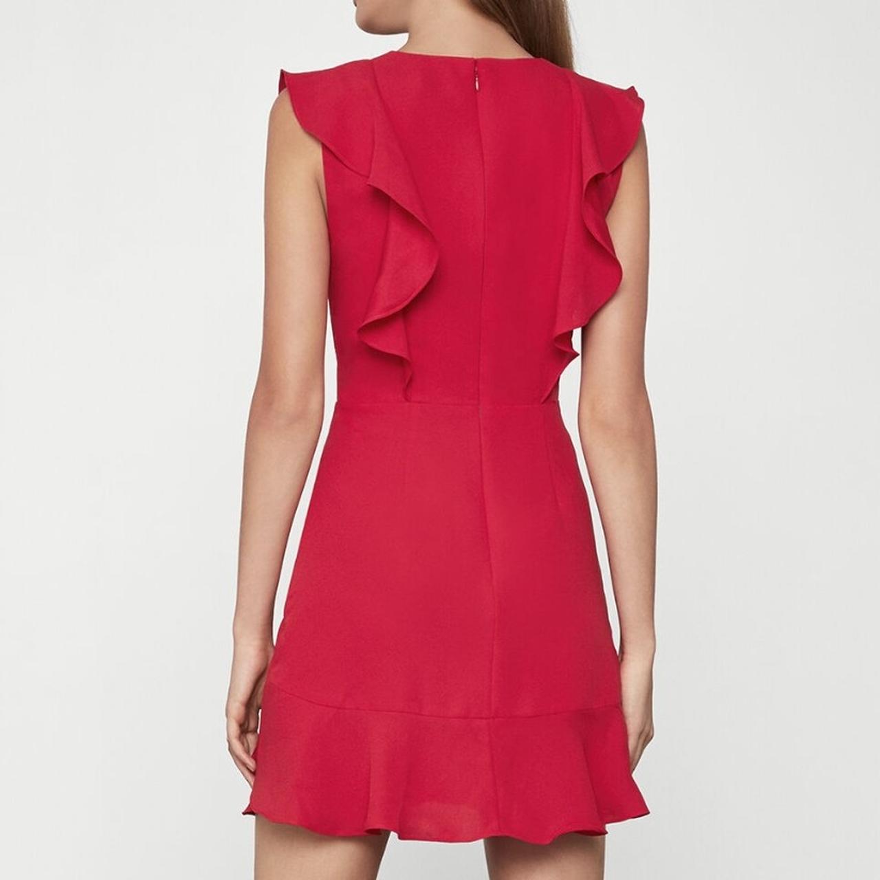 Bcbg tyrah outlet sleeveless ruffle dress