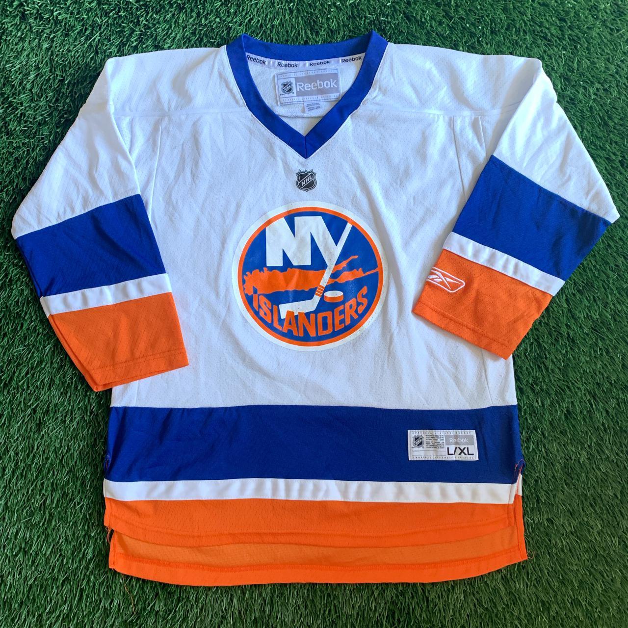 New York Islanders Reebok Edge orange 58+ jersey NHL - Depop