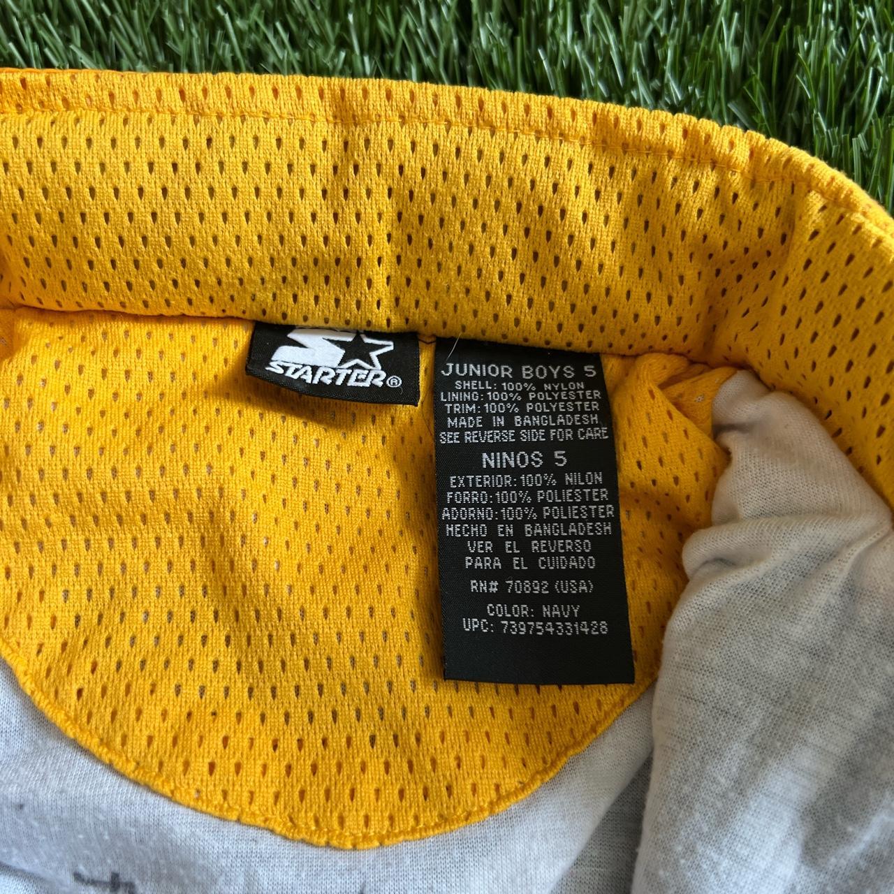 Kids Starter jacket • Nice golden yellow and navy... Depop