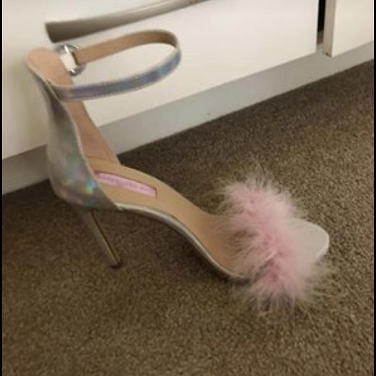 Pink iridescent heels online