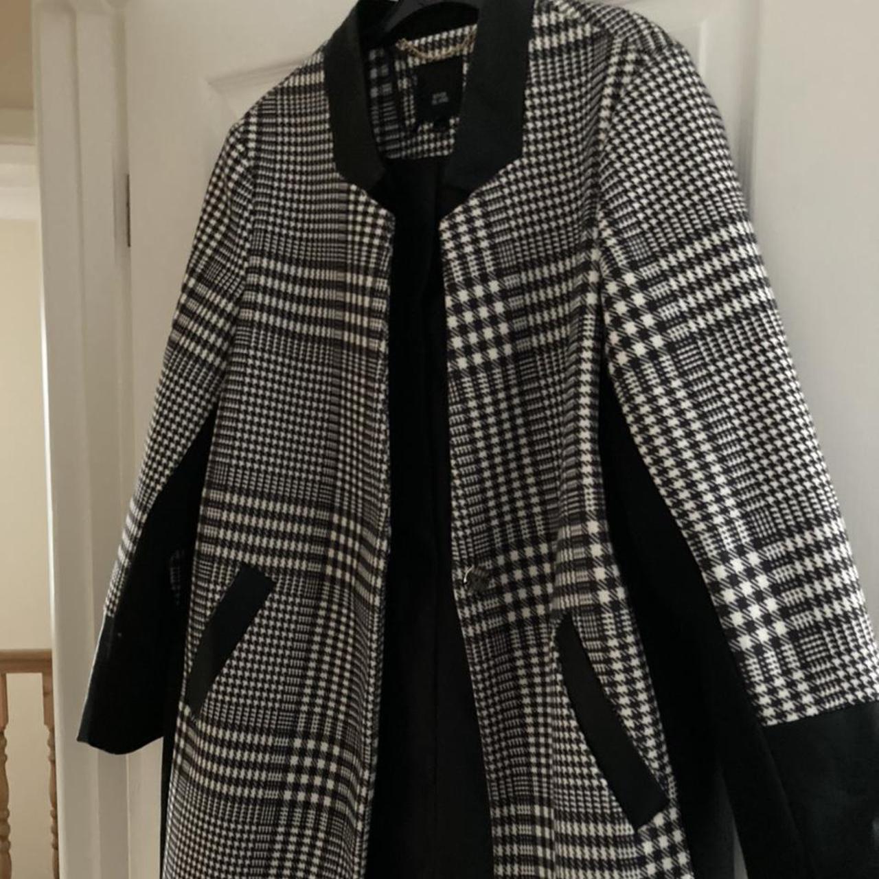 river island houndstooth coat