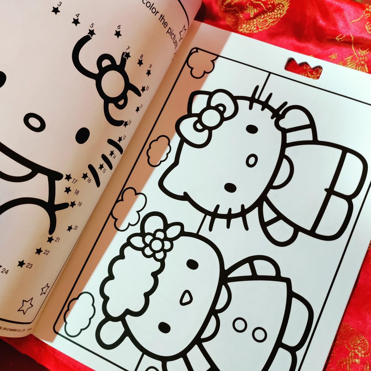 Crayola Sanrio Hello Kitty Coloring Book w/ Markers... - Depop