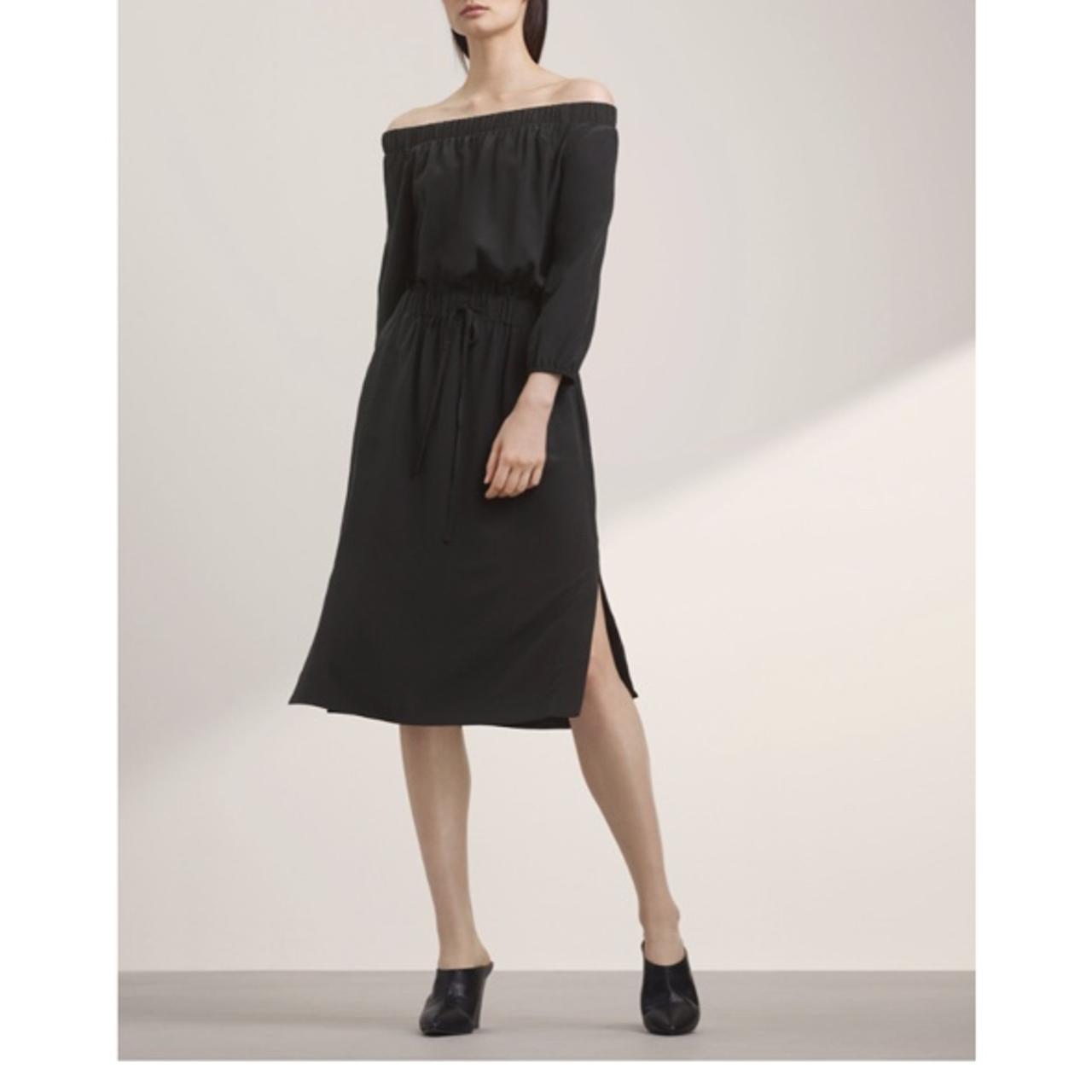 Aritzia off cheap shoulder dress