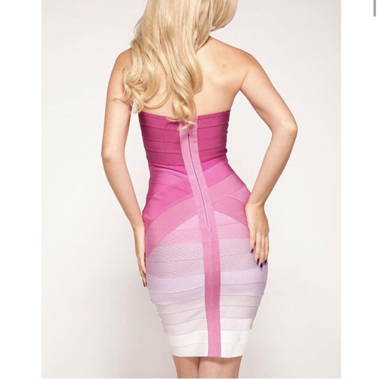 Pink ombre outlet bandage dress