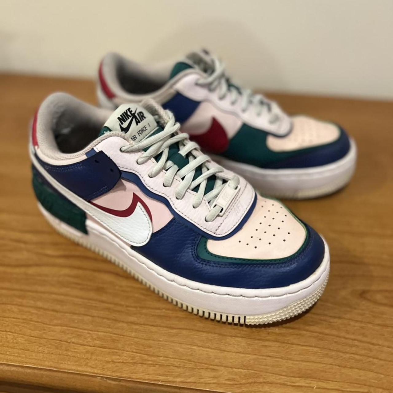 Nike Air force 1 shadow mystic navy. Size UK4.5.... - Depop