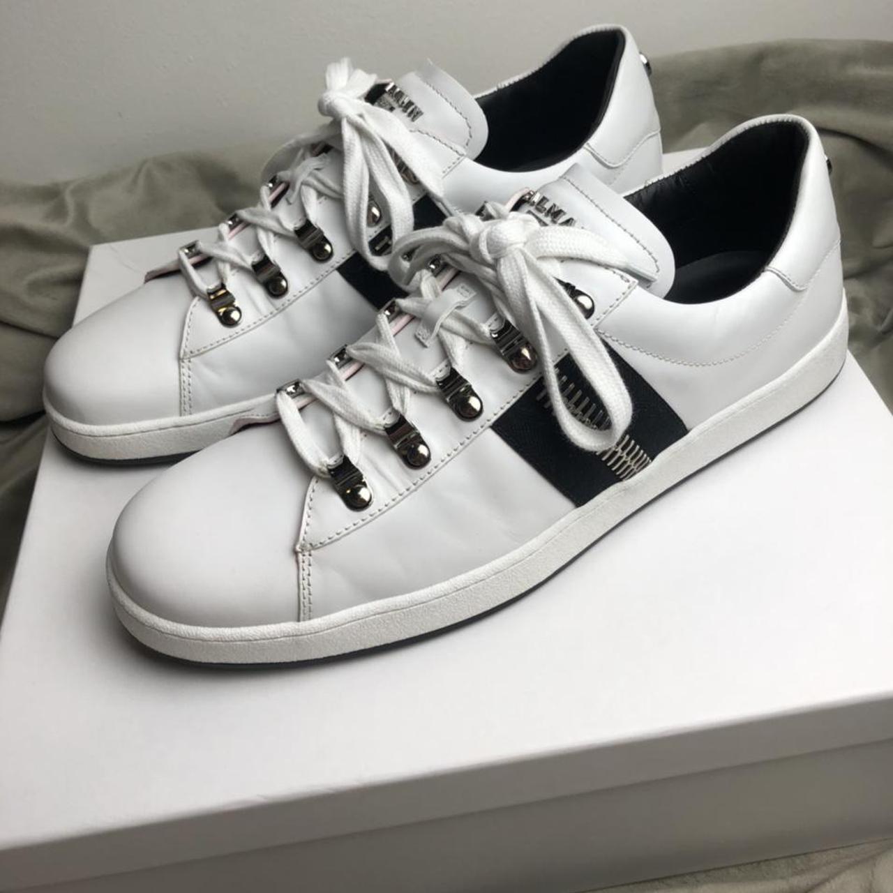 Balmain Men's White Trainers | Depop