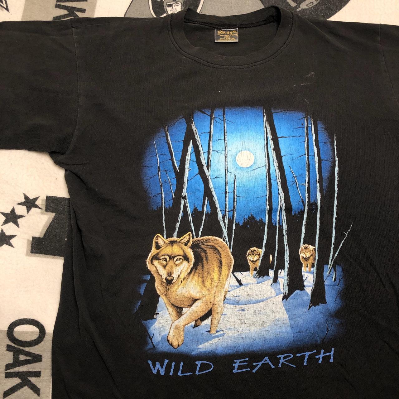 Vintage 1989 Wild Earth Nature Wolves Natural... - Depop