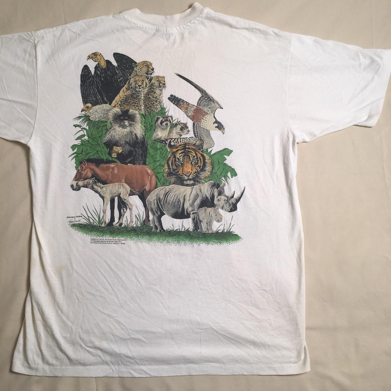 Vintage 1987 San Diego Zoo T-Shirt Size Small