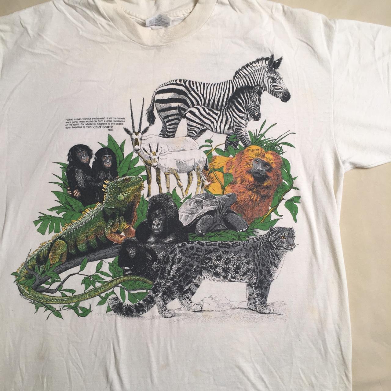 Vintage 1987 San Diego Zoo T-Shirt Size Small