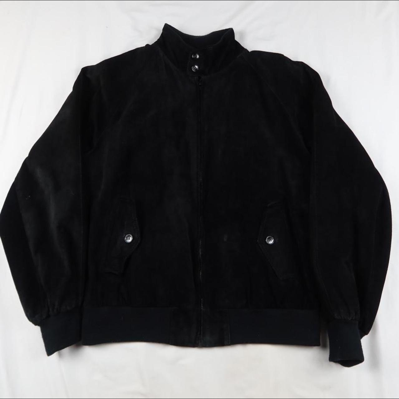 vintage black suede jacket