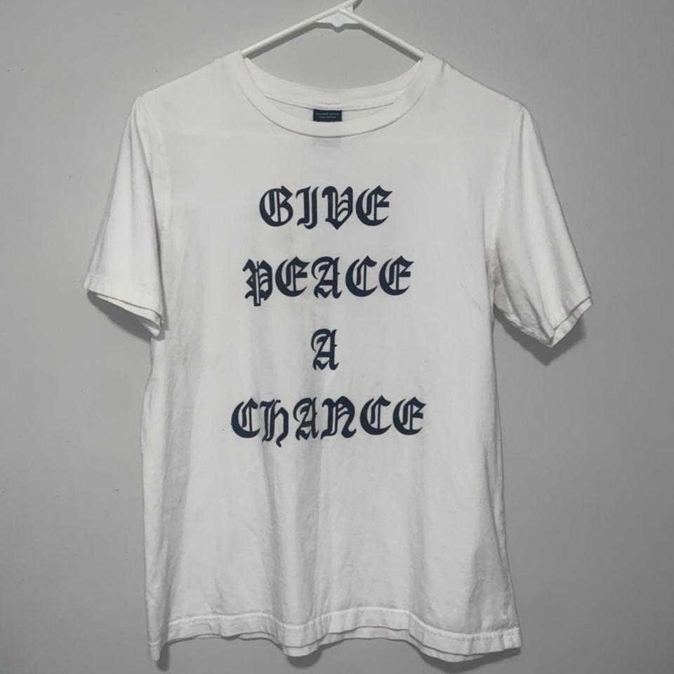 Number (N)ine Tee •”Give Peace A Chance” printed in... - Depop