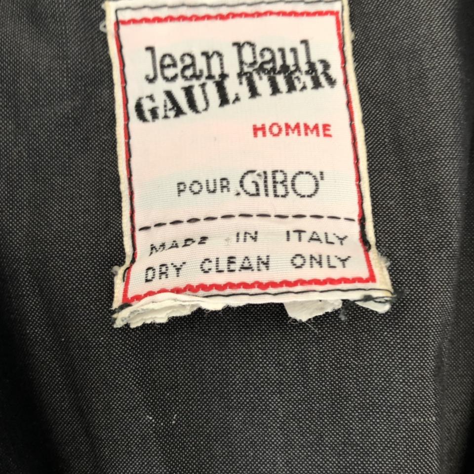 Jean Paul Gaultier pour Gibo' suit in grey silk... - Depop