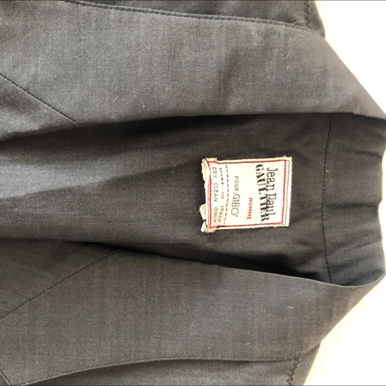 Jean Paul Gaultier pour Gibo’ suit in grey silk...