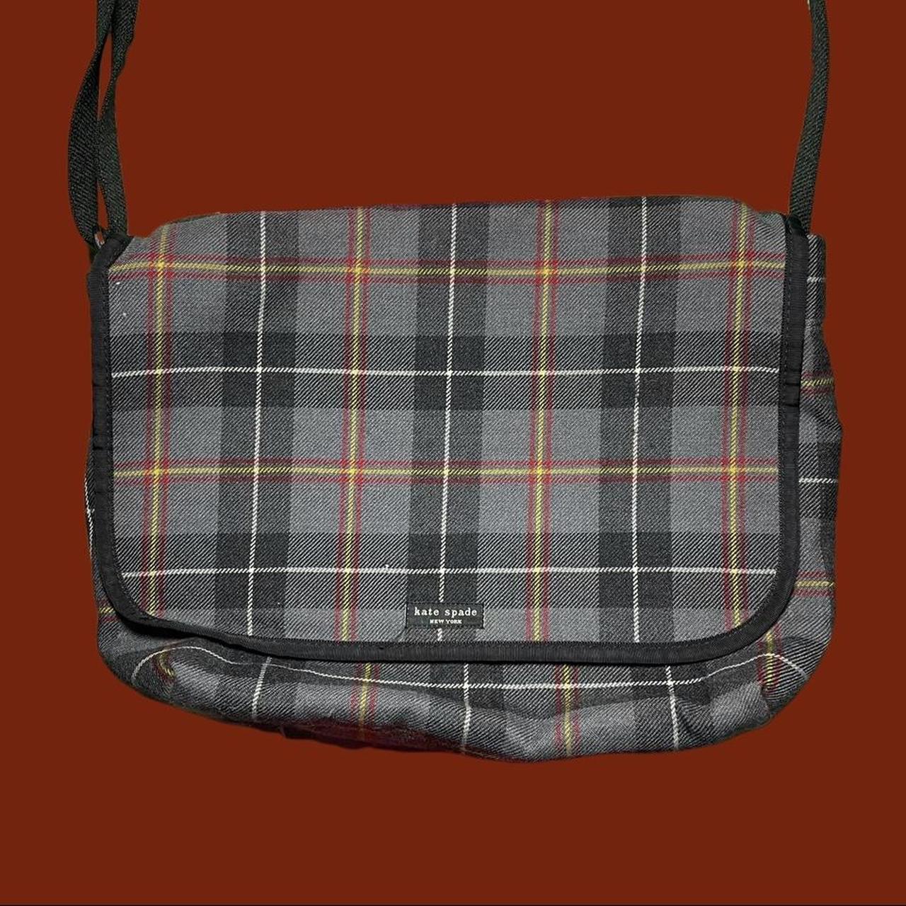 Plaid Kate Spade Crossbody Messenger Purse Very... Depop