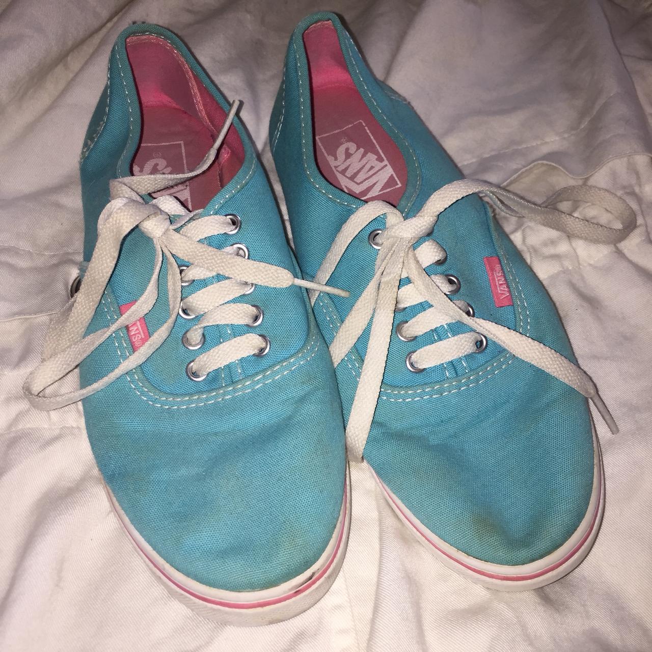 Light blue and 2025 pink vans